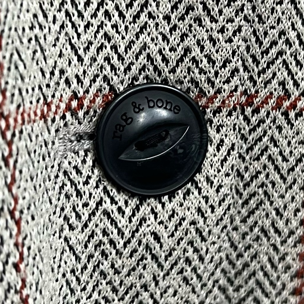 rag & bone Slade Check Print Blazer size 14 - Picture 8 of 13